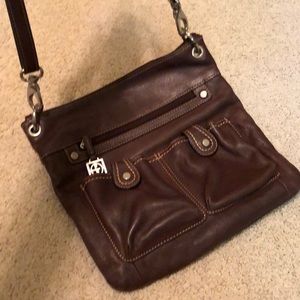 Gianni bini cross body leather purse